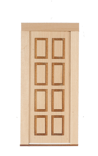 Dollhouse Miniature DOOR - 8 PANEL